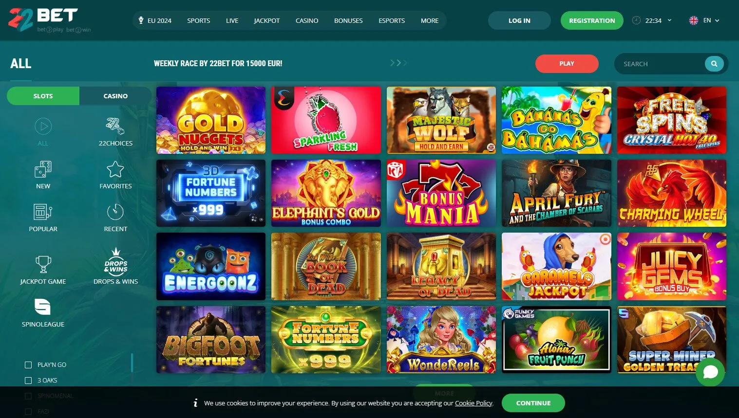 22Bet Slots 22Bet Slots