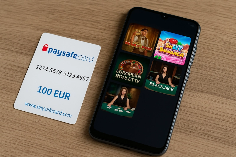 Paysafe Card and Mobile Phone Picture